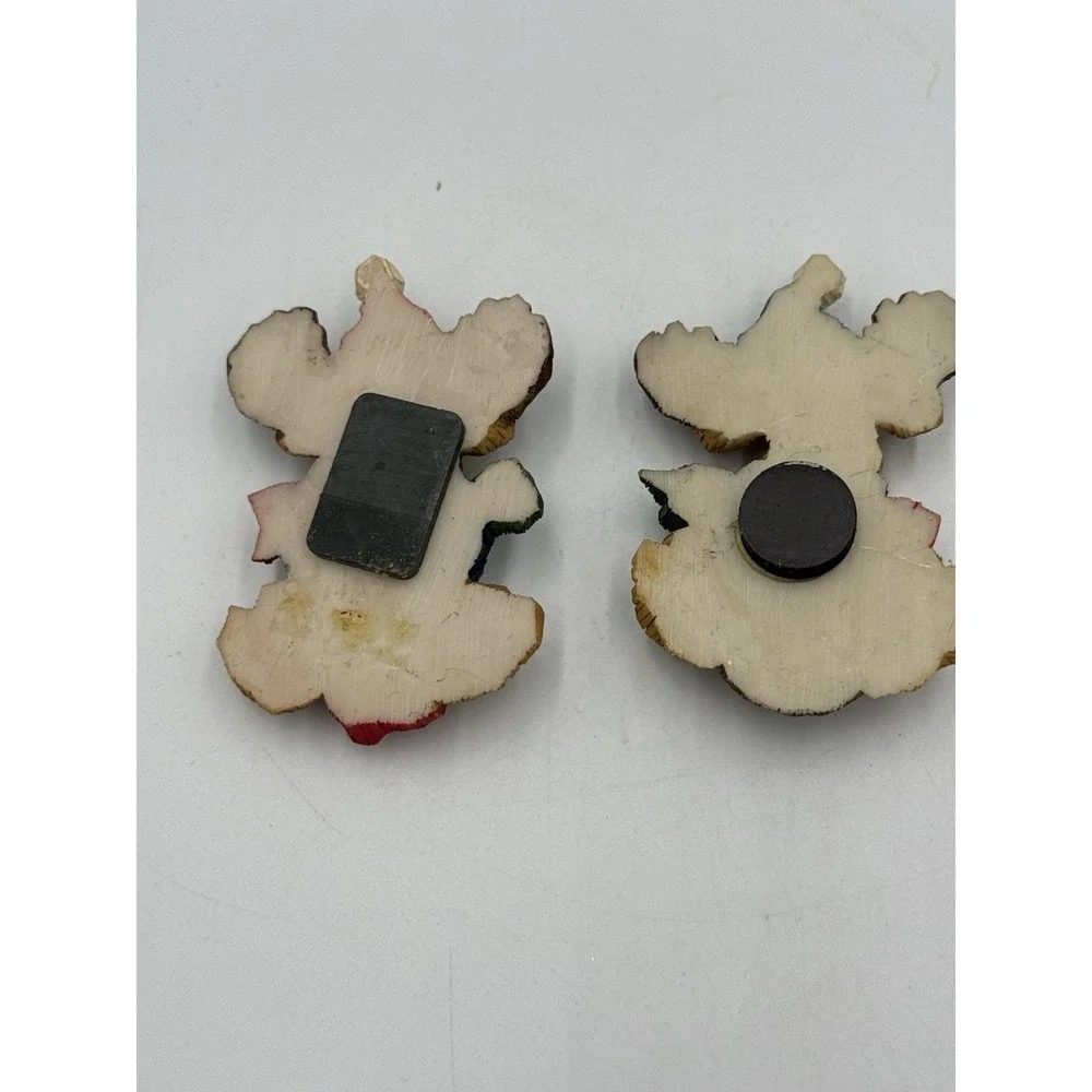 Pair Of Christmas Dog Moose Magnets